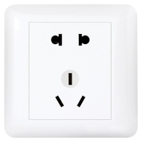 汇特益 二三孔插座面板 二三插座 五孔插 10A 10个/组 (单位:组)