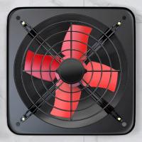 Hittery 排气扇 家用厨房油烟排风扇 租房强力排烟抽风机 工业换气扇 10寸 免打孔 单网款 (单位:台)