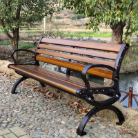 京工京采 公园户外长椅 升级款锌合金 带靠背1.2米 不含配送上门 不含安装(单位:张)
