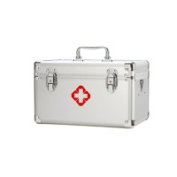 艾克心 医药箱套装 ABH-DS003 31×20×19cm 14寸金属银35组件 不含药 货期3天 定制(单位:套)