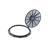 京品汇 球墨铸铁漏水井盖 700*800 可过30吨车 含800直径底座 (单位:个)