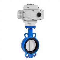 京采优品 电动对夹式蝶阀 D971X-16Q DN100(单位:套)