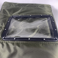 美瑞欧 门帘 高2.4m*1.8m三层填充2.5-3cm开窗30×45 2个窗 军绿色 含安装配件 货期3天(单位:个)