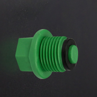 京采优品 PPR管堵 加长外丝堵 4分 绿色 10个/组(单位:组)