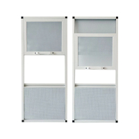 艾克心 铝合金三推金刚网纱窗 06金钢网 螺丝固定 灰色 不含护栏 含螺丝 不含安装 定制 货期5天(单位:个)