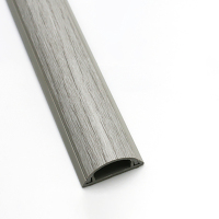 汇特益 PVC弧形线槽 灰木纹色(自带背胶)PVC款 3号(放3根网线)2米/条(单位:条)