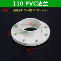 汇特益 PVC法兰片 全塑法兰盘接头 DN100 接外径110mmPVC管 10个/包(单位:包)