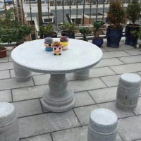汇特益 石台石凳 石桌 直径90mm 含4个石凳(单位:套)
