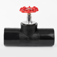 艾克心 PE管材管 HDPE对焊升降式截止阀 pe对接式截止阀 开关阀门 DN75 2个/组(单位:组)