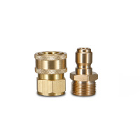 美瑞欧 高压家用洗车机进水出水口快接 M22枪尾全铜快接 220v 全铜(单位:套)