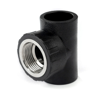 艾克心 PE管材管件 承插式内丝三通 PE三通内牙接头配件 DN63 63*3/4 10个/组(单位:组)