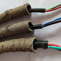 艾克心 仿真树藤穿线管 空心管 户外保护电缆电线导线管 外径32MM内径25MM 100米/卷(单位:卷)