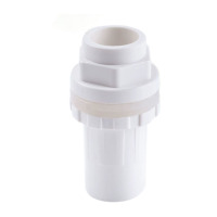 汇特益 鱼缸上下水接头直通 白色 25MM 10个/组(单位:组)