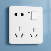 汇特益 开关面板 暗装一开八孔插座 86型 10个/组(单位:组)