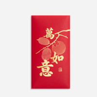 汇特益 新年红包 百元平放(17*9CM) 万事如意 10个/包 2包/组(单位:组)