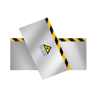 汇特益 挡水板 长700*高50cm(板子+卡槽)不锈钢201板子 铝合金立柱 不含卸货 定制 货期5天(单位:套)