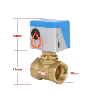 汇特益 电动二通阀 220v VA7010中央空调电磁两通风机阀1.2寸DN32二通阀(单位:个)