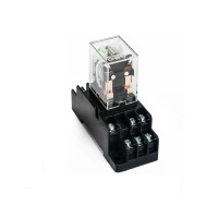 正泰 中间继电器电磁小型继电器 JZX-22F(D)/2Z 8脚带底座直流 DC12V 10个/组(单位:组)