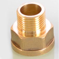 美瑞欧 全铜内丝外牙接头 变径异径转换内外丝 6分转4分异径六角内外丝 4个/组(单位:组)