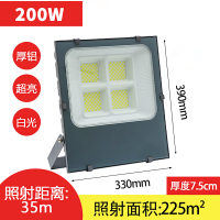汇特益 led投光灯户外防水超亮泛光灯射灯工程防雷灯 超亮带驱动工程款200W白光(单位:个)