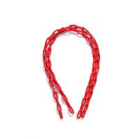 艾克心 包塑秋千铁链 内芯5mm 包塑7mm 0.8m长 红色 6条/组(单位:组)