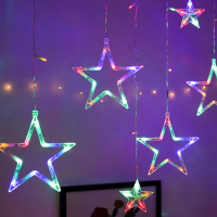 奥托多尔 LED灯串 彩色 星星款 3.5米 [太阳能遥控+USB充电蓄电两用款]加亮室内(单位:条)