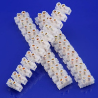 艾克心 12位尼龙接线端子镀铜线连接器接线柱排阻燃电线连接器 30A接线端子 50条/组(单位:组)
