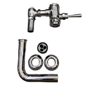 汇特益 蹲便器厕所手动手按阀 DC603VLR整套手按阀(单位:套)