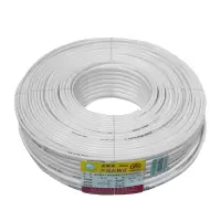 起帆(QIFAN) RVVB 两芯扁电线 白色电线电缆 2×1.5平方 100米/卷(单位:卷)