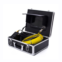 艾克心 高清工业内窥镜管道探测仪管壁桩栓摄像机下水道视频摄像头 9寸屏幕50米带录(单位:套)