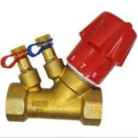 艾克心 流量手动调节阀内丝截止阀流量控制阀减流阀 DN20手动流量调节平衡阀 (单位:个)