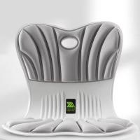 思菲其 护腰靠垫坐垫腰托一体办公室椅子腰垫人体工学椅座垫 加大款 推荐120-350斤内使用 灰色135#(单位:个)