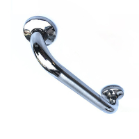 汇特益 201不锈钢弯头焊脚拉手大门把手 22管弯头焊脚拉手 长245mm孔距200mm高45mm 5个/组(单位:组)