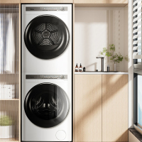 美的(Midea) 洗烘套装 10公斤滚筒洗衣机全自动+热泵烘干机 超薄云朵系列MG100AIR1+AIR1(单位:台)