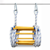 Hittery 消防绳救援梯户外攀爬梯火灾高楼安全逃生挂梯绳梯软梯 8米(单位:套)