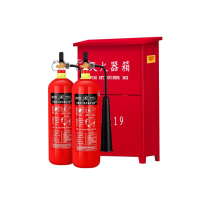 洪湖 MT2二氧化碳灭火器套装 2kg二氧化碳灭火器*2+箱子 CO2灭火器气体灭火器(单位:套)