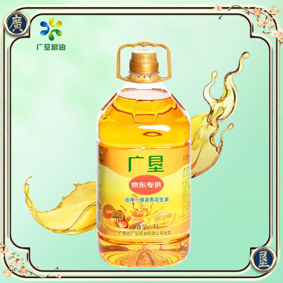 广垦 压榨一级浓香花生油 5L 食用油 (计价单位:桶)