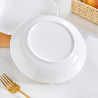 筷创 9英寸(直径23cm 高4.4cm) 瓷盘 纯白 (计价单位:个)