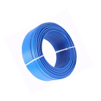 Hittery BVR10平方国标家装进户铜芯单芯多股软电线 100米 蓝色零线 ZC-BVR 10(单位:卷)