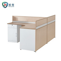 盾将办公桌职员简约现代屏风隔断电脑桌子卡座 T型两人工作位