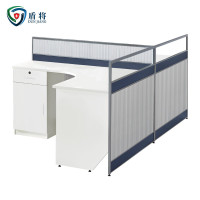 盾将工作桌职员办公桌简约现代屏风隔断电脑桌子卡座 T型两人工作位