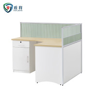 盾将职员办公桌简约现代屏风隔断电脑桌子卡座职员桌 L型单人工作位