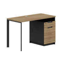 盾将简约办公桌单人电脑桌简约现代板式1.2米电脑桌(左)