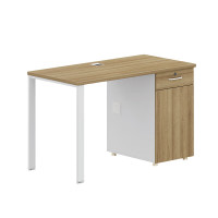 盾将单人办公桌电脑桌简约现代板式1.2米电脑桌(右)