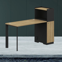 盾将卡位办公家具办公桌总裁桌经理桌 1.7米单人主管桌(左)