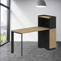 盾将办公桌卡位办公家具办公桌总裁桌经理桌 1.5米单人主管桌(右)