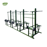 探世界 高拉组合训练器 室外力量综合健身大型体能训练器材(含135kg杠铃片)