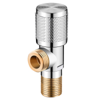 艾克心 水箱单阀水龙头 4分角阀 铜款荔枝轮冷热通用[170克 4mm壁厚](单位:个)