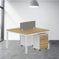 盾将办公桌双人电脑桌简约现代板式1.4米电脑桌
