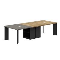 盾将会议桌长桌小型板式洽谈培训办公桌工作台3米会议桌